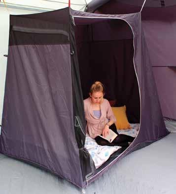 The 2 berth inner tent is compatible with most Outdoor Revolution models throughout the tent, driveaway and