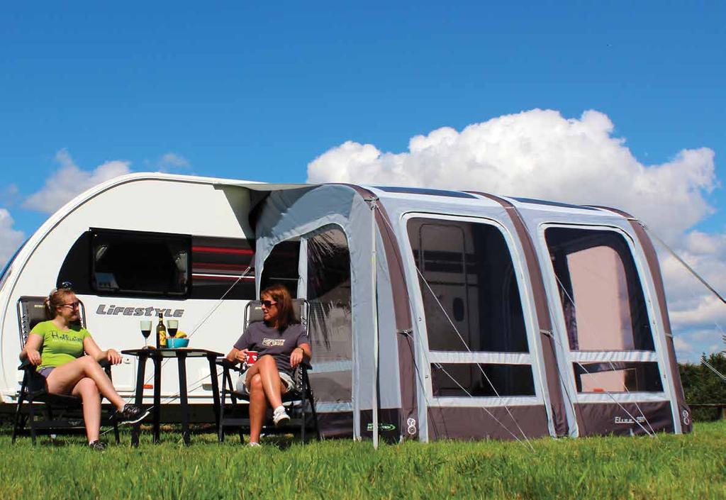 ELISE 260 CARAVAN // AWNING...Classic Styling Perfect for mini breaks or weekends away, this bestselling lightweight air framed caravan awning is both durable and versatile.