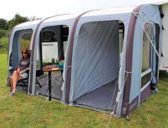 Elise 390 Main Features 600 HD, high density all weather premium fabric Impressive 6000mm Hydrostatic head Inflatable four tube Oxygen Air Frame with roof tension air poles