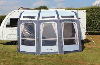 This technically advanced awning air frame has been reinforced with a four-tube fully welded structure for more stability, whilst still operating with the Dura-Tech Single Point Inflation System;