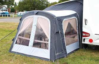 area in addition to your Esprit awning. The annexe is extremely versatile as it can be attached to either side of the awnings.