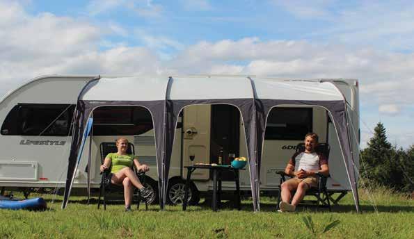 235cm - 250cm 180cm 180cm 250cm 130cm 130cm 390cm 130cm...Created for adventure This simple yet elegant canopy design is perfect for additional shelter on the side of your caravan.