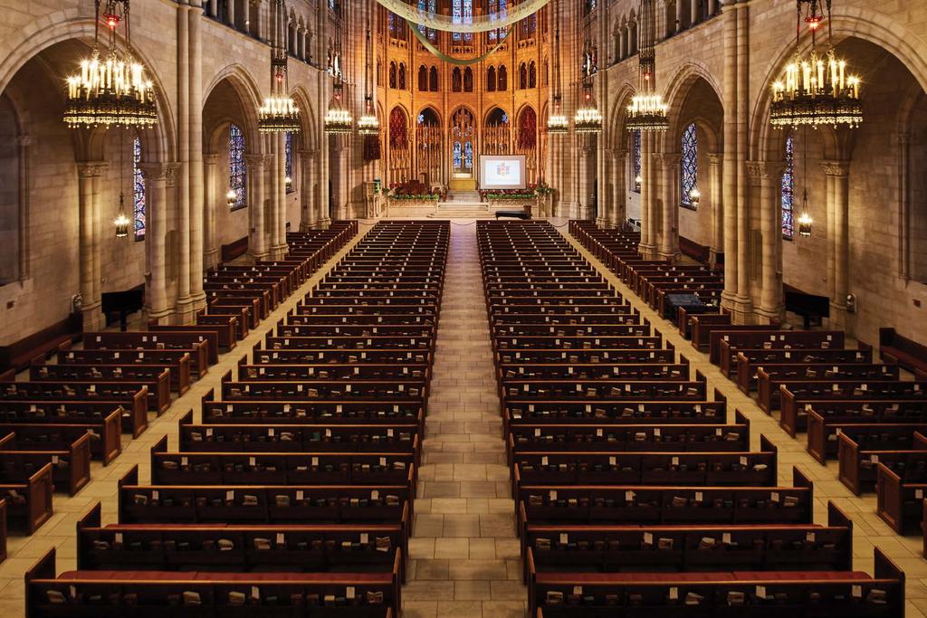 NAVE The splendor of our main chapel, designed in the 13th Century Gothic architectural tradition of Chartres Cathedral in France cannot be surpassed.