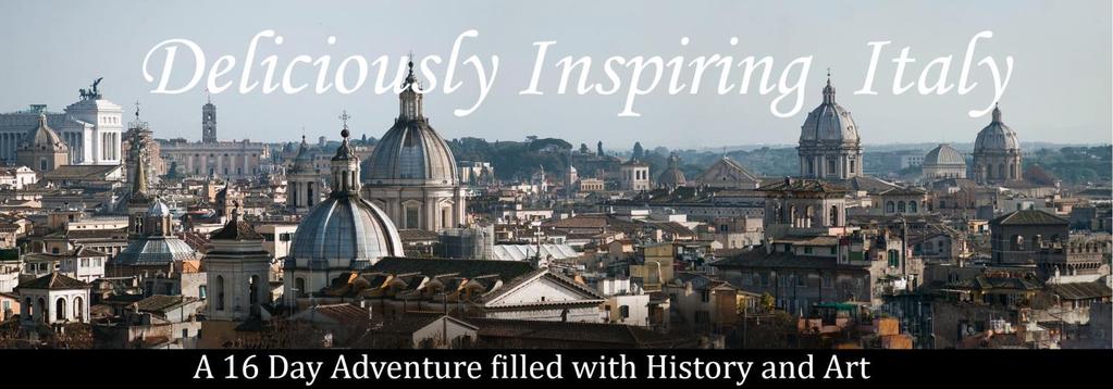 Join us for a 16 day adventure exploring the art, history, and culture of Italy. Step into the beautiful Italian piazzas and landscapes.