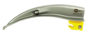 Metal Max Disposable Speciality Laryngoscope Blades Conventional type fitting compliant to ISO 7376:009 and compatible with 3-6V handles Premium metal encased meled light source offers a cool, super