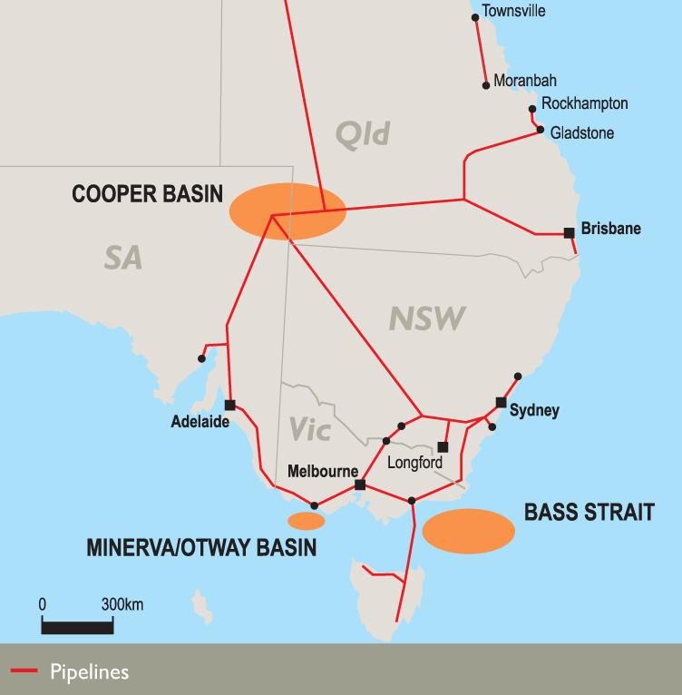 Eastern Australia Gas Largest equity gas producer in south eastern Australia FY06 Minerva and Gippsland Basin gas supplies the following markets: 100% Tasmania