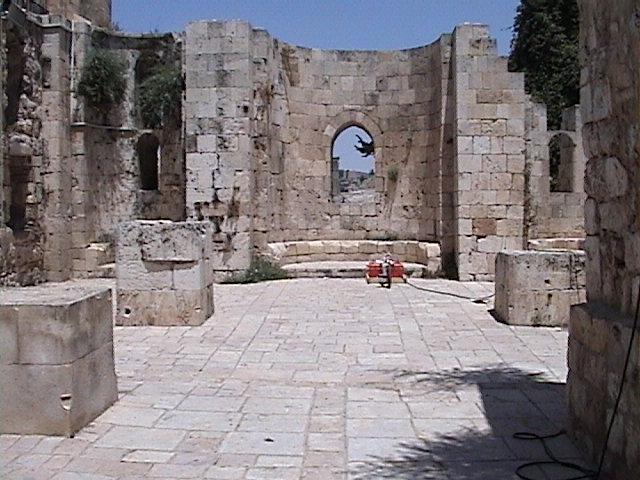 2 Introduction On June 19, 2003, a Ground Penetrating Radar (GPR) survey was completed on the three existing levels of the old German Hospice located in the Jewish quarter of the Old City of