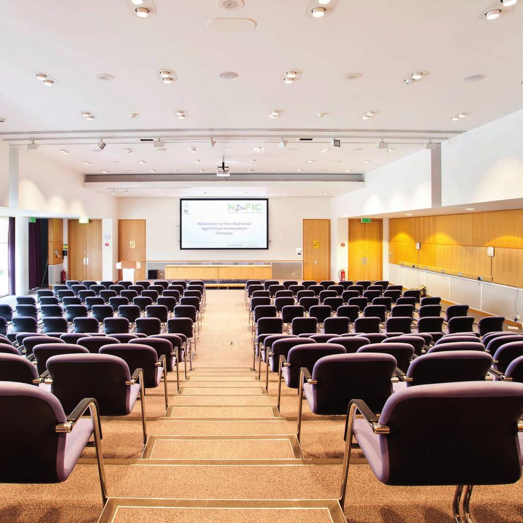 4 Sand Hutton Suite The Sand Hutton Suite can accommodate up to 250 delegates in raked theatre-style seating, providing a clear view from anywhere in the auditorium.