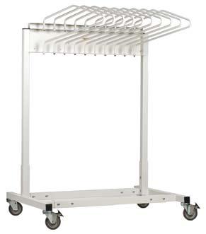 Wall Mounted Apron Rack Heavy gauge steel Powder coated Scratch resistant Easy to install