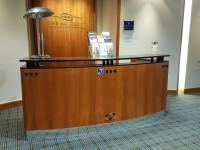 The counter is sta ed. Clipboards can be provided to anyone who is unable to use the desk.