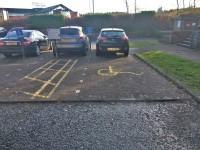 Parking spaces for Blue Badge holders do not need to be booked in advance. The Blue Badge bays are located on the access road but are shared with hotel users.