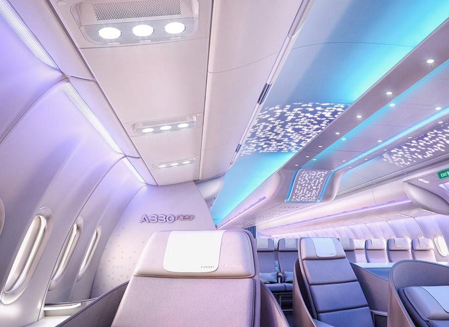 Airbus cabins Pleasing more passengers, generating more The latest technology for a comfortable and connected