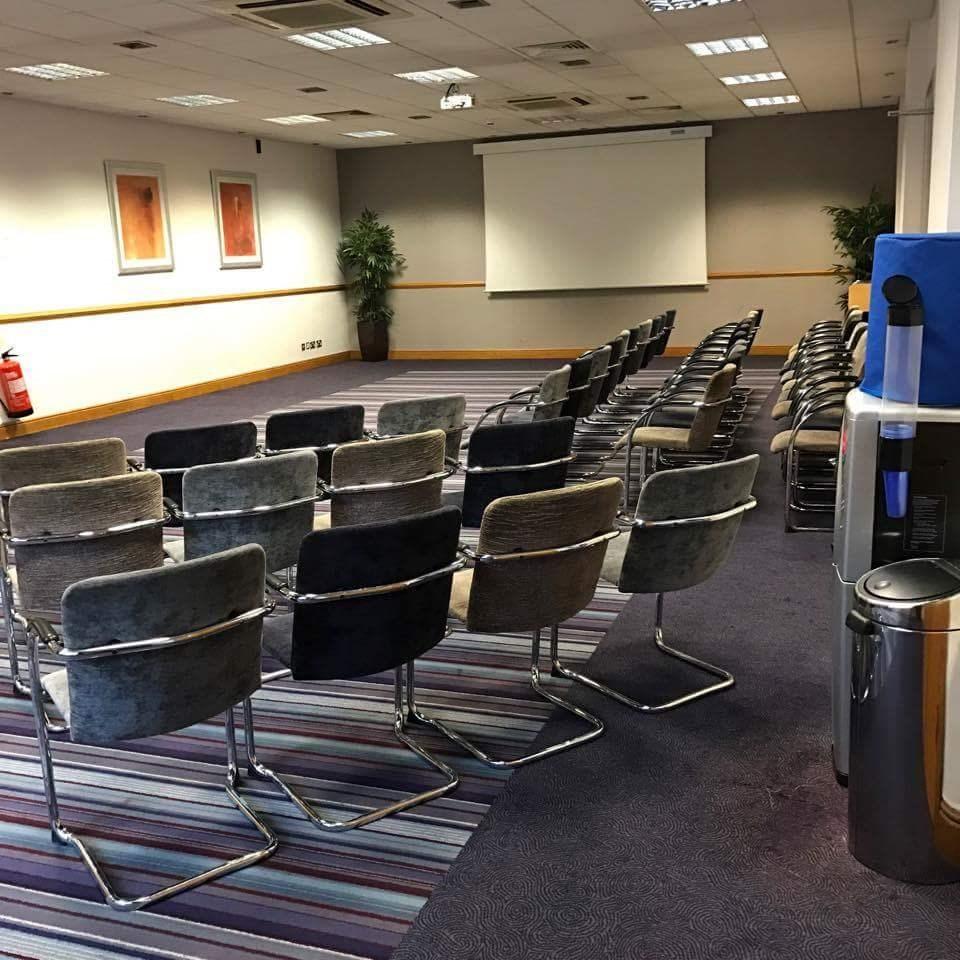 We have 14meeting rooms in total, 6 on the first floor and 8 on the second floor. All conference rooms are accessible by lift. The clear door opening width to the meeting rooms is 57".