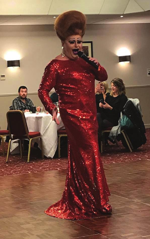 Our host for the evening was Barbara La Bush who is a Drag Queen act who has previously performed at dates-n-mates Glasgow events. She was fabulous!