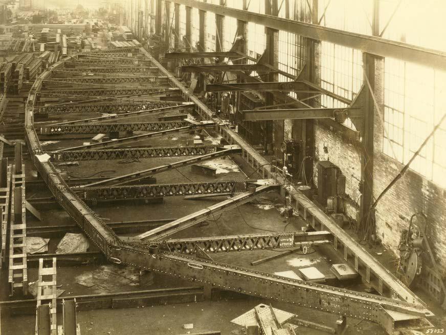 These salesmen would display brochures that showed examples of bridge companies prefabricated metal truss bridges that could be built to suit the water crossing.