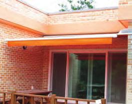 The fully Cassetted awning is not only a sleek design but will also protect your fabric when not in use.