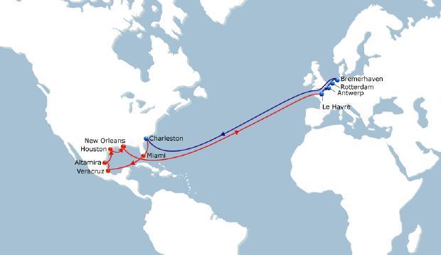 Victory Bridge Service North Europe - Mexico & US Gulf Enhanced Schedule reliability Direct service