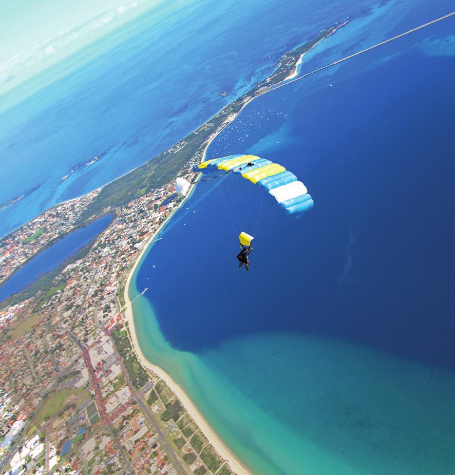 Perth surrounds Stay a little longer & enjoy our onsite pool, cafe & bar Learn to skydive Learn to skydive courses