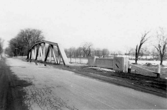 Third bridge constructed in 1949. Photo taken c. 1955.
