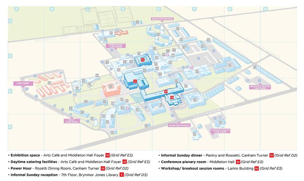 CAMPUS MAP BUFDG Annual Conference 2018