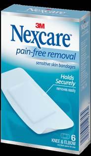 1 30 x 4 24/3 Nexcare Waterproof Cushioned Foam Bandages Cushions and protects cuts, scrapes and blisters Waterproof protection seals out