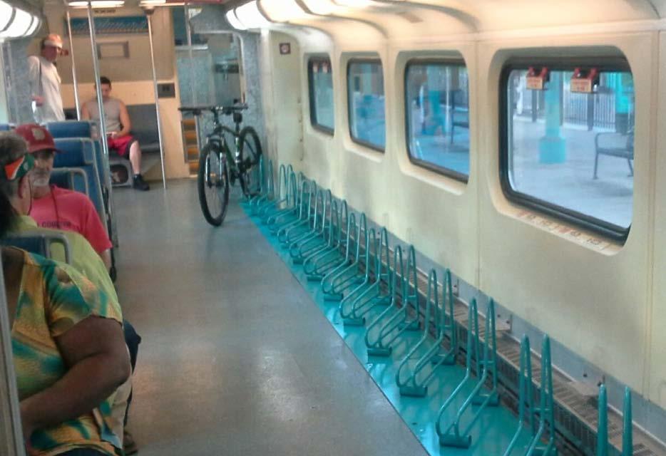 trains Dedicated bike cars implemented