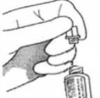 1. Wash your hands. 2. Remove the syringe(s) from their package(s) by peeling the plastic downward. 3. Put on clean gloves.