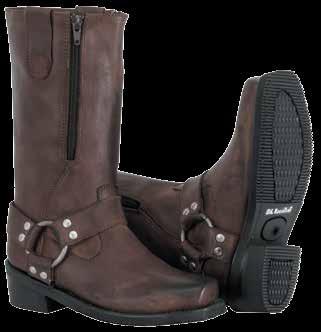 Tempered-steel shank for outstanding support and wear Goodyear welt construction for durability and can be resoled