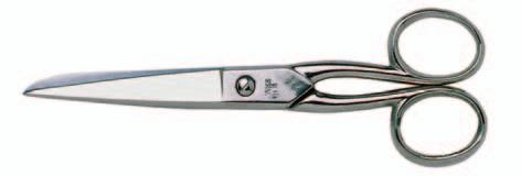 SCISSORS & SHEARS Household and Sewing Scissors Completely nickel-plated. For board, paper and fabrics. Type No.