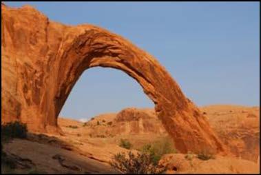 Long Bow Arch is approximately 50 ft high with a span of 110 ft. 6. Corona Arch 38.580034-109.