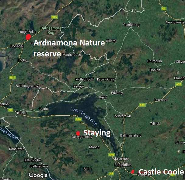 22 nd -24 th Residential Weekend. Booking essential. Accomodation Tir Navar, Visiting Ardamon Forest, Donegal on Saturday, and Castle Coole on Sunday.