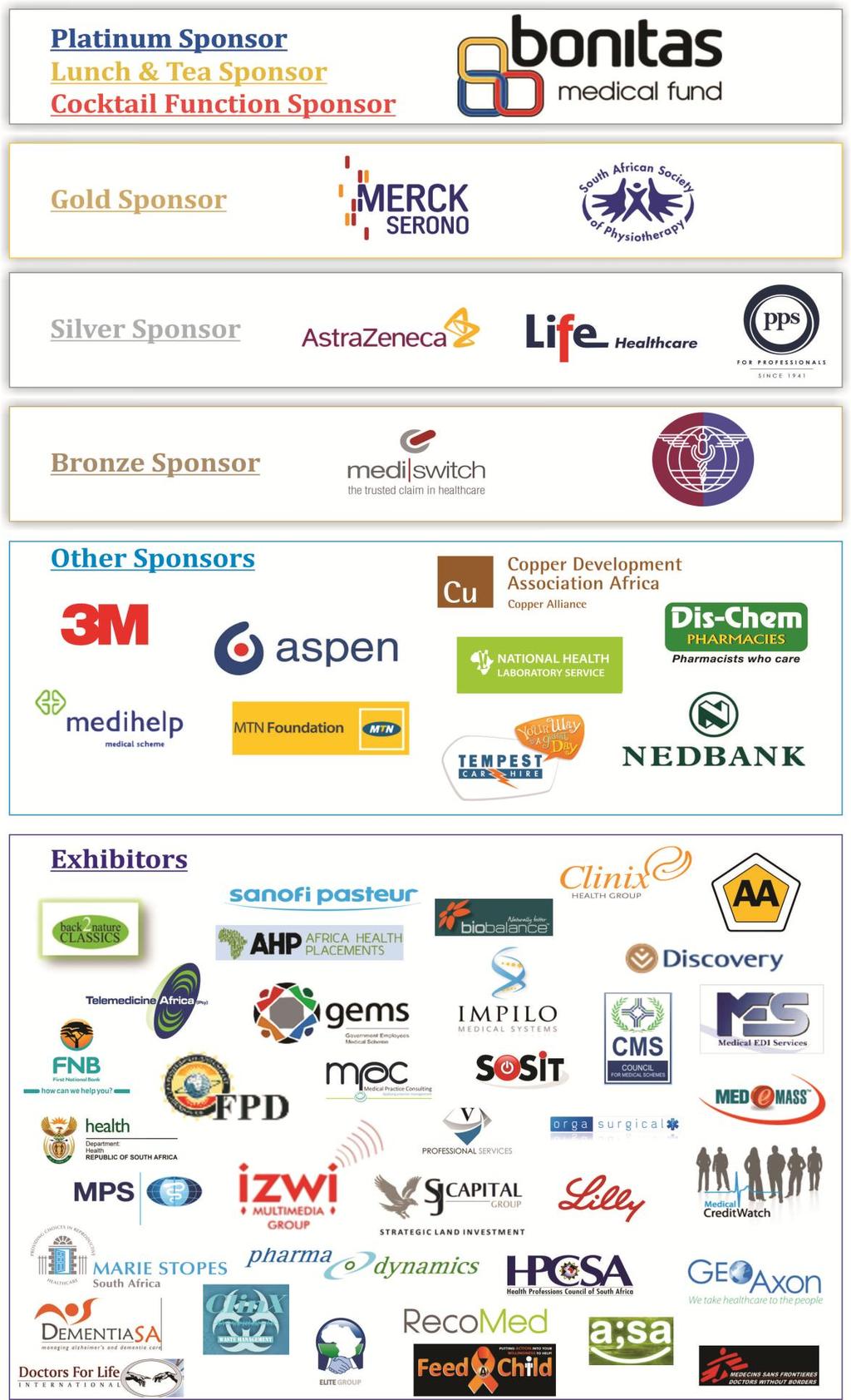 SPONSORS AND EXHIBITORS AT