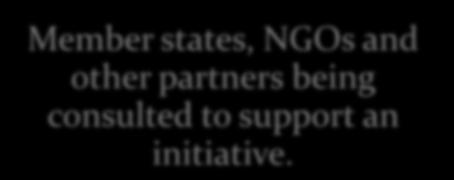 technical support to Member states, NGOs and