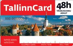 Information on Tallinn Card and its usage Majority of