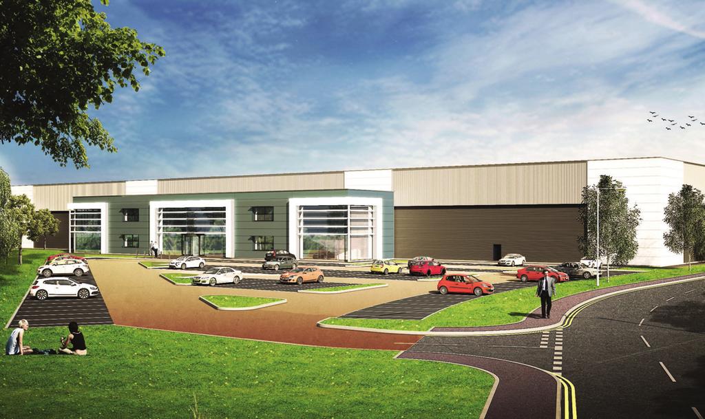 Indicative CGI DISTRIBUTION INDUSTRIAL UNITS FROM 25,000-350,000 SQ FT With outline and detailed planning consent