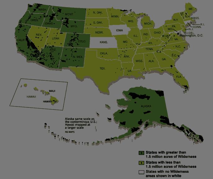 National Wilderness Preservation System is composed of federally owned