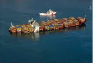 Although the majority of floating timber has been recovered, the fuel remains an environmental hazard.