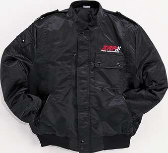 APPAREL AND FANWEAR... THE XRP DAYTONA JACKET - Nylon lined with polar fleece. Front zip. Stand-up collar.