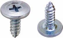 /'' (mm) Zinc 00 9-C5-C-0-9-C5-C-0- #8 zinc plated steel screws with Wafer head Phillips socket
