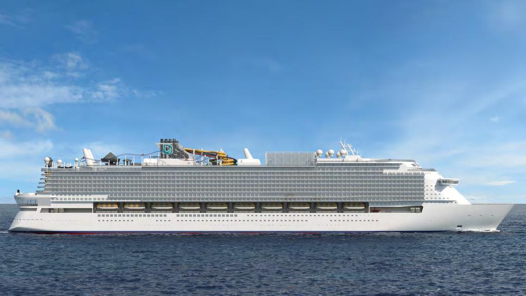 The Latest Generation of Large Cruise Ships GROSS TONNAGE STATEROOMS LOWER BERTH