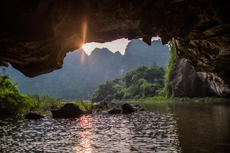It takes approximately two hours to go up and down the river and along the way, you witness local fisher folk, village life along the river and, of course, the striking limestone karst formations