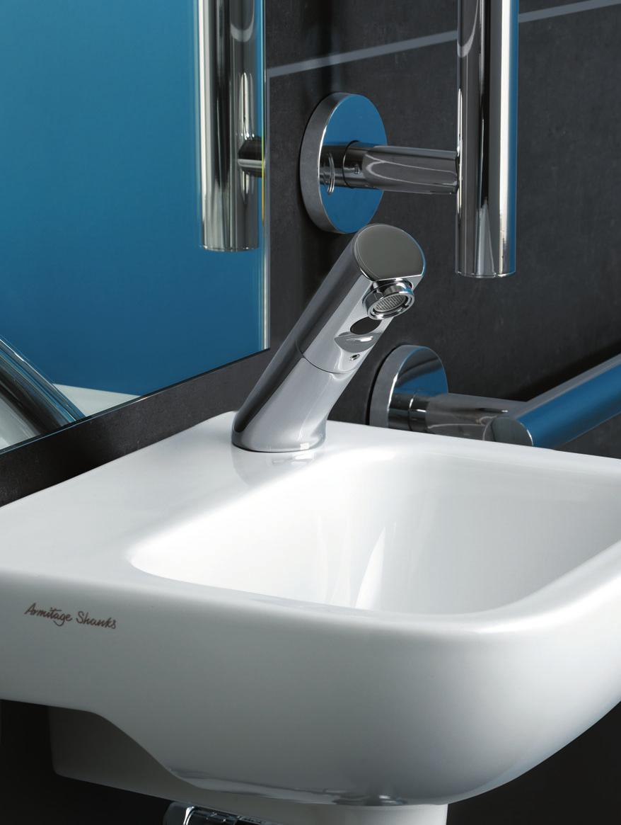 Luxury back support. Surface mounted electronic WC flush control, activated by hand movement in front of the sensor eliminating the need for manual operation. Toilet roll holder.
