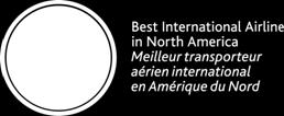 Reid, Air Canada was the preferred airline for more than 79 percent of frequent business travellers in Canada Winner for the 5 th consecutive year of "Best Flight Experience