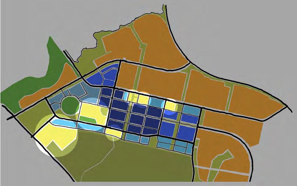 Figure 10 Proposed zoning for community and recreation facilities Finding the proposed provisions Community Facility (CFZ) zoning is shown in yellow in Figure 19.