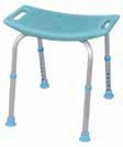 Easy, tool-free assembly: 5 knobs Adjustable Shower Seat Can be used in a bathtub or shower stall Constructed