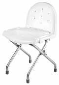 internal width 4572327 4572343 9781 9780 Shower chair with back Shower chair without back HCPC Code: E0240 Folding Shower Chair with Back Folds quickly and easily for