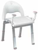 transferring Seat height 17 22 in. oen Home Care Shower Seat Large seating area 21.5 in.