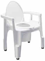 Commodes 3-in-1 Bedside Commode Steel Commode Three functions bedside commode, raised toilet seat, toilet safety frame Includes 7 qt.