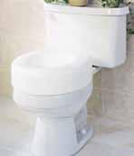 to the height of the toilet seat (3372943) 1265479 3372943 B31000 B30700 Raised toilet seat Toilet seat elevator Cost-e ective choice for those who have trouble sitting on a low seat Shaped to sit on