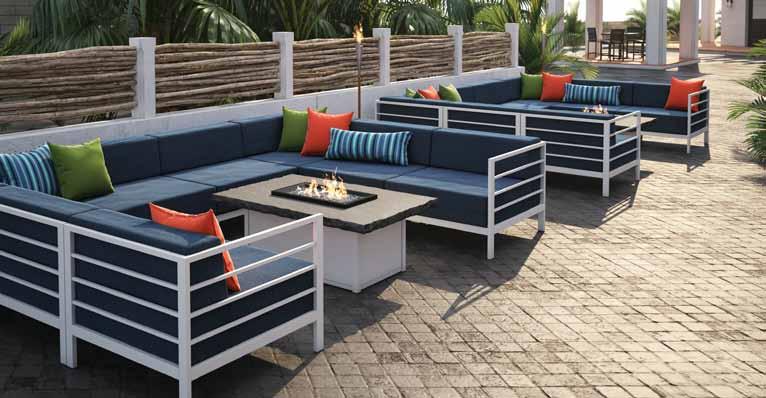 durable. These tops are a favorite on decks and patios across the country and mix seamlessly with pieces from our seating collections.